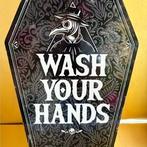 Amazon Black and White Wash Your Hands Sign